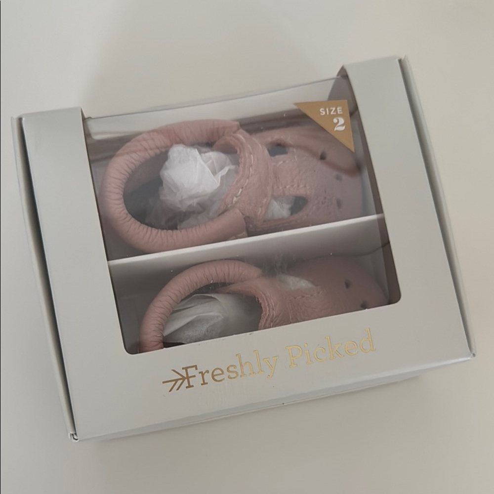 Freshly Picked Blush Baby Moccasins